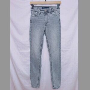 Gap Denim Gray Wash High Rise Universal Legging Jeans size 00/24